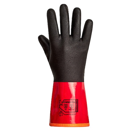 Chemical Resistant Gloves, PVC, 12 in L, 10, 1 PR MPN:S15KGV30N-10