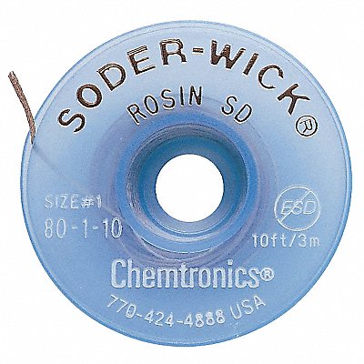 CHEMTRONICS No.1 Desoldering Wick MPN:80-1-10