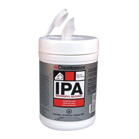 Wet Cleaning Wipes, Canister, White MPN:SIP100P