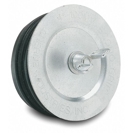 Econ-O-Grip End of Pipe Plug W/ Wing Nut Head, For 5 in Pipe, 3.55 in H, Natural Rubber Seal MPN:271551