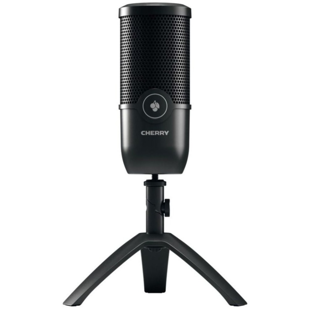 CHERRY UM 3.0 Wired Microphone - Black - 8.20 ft - 20 Hz to 20 kHz - Cardioid - Stand Mountable - USB 2.0 MPN:JA-0700