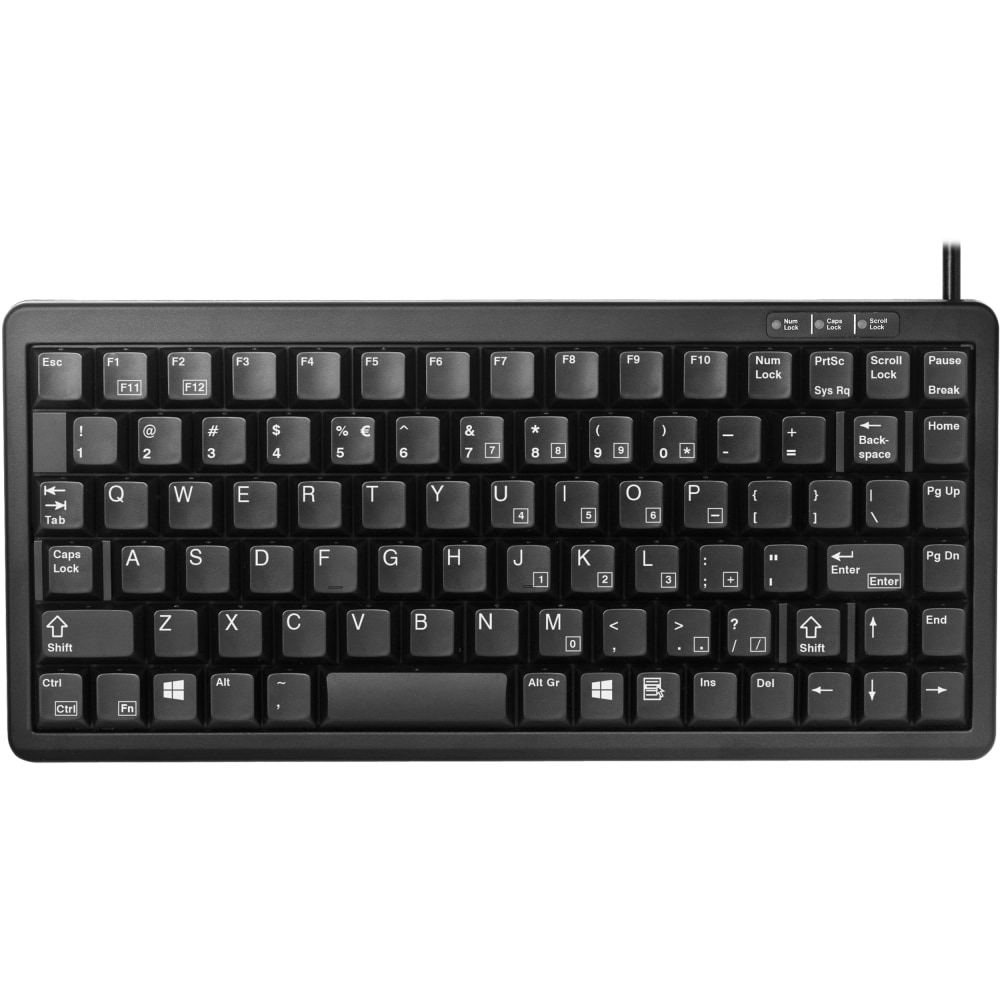 CHERRY G84-4100 Compact Keyboard, Black, G844100LCAUS2 MPN:G84-4100LCAUS-2