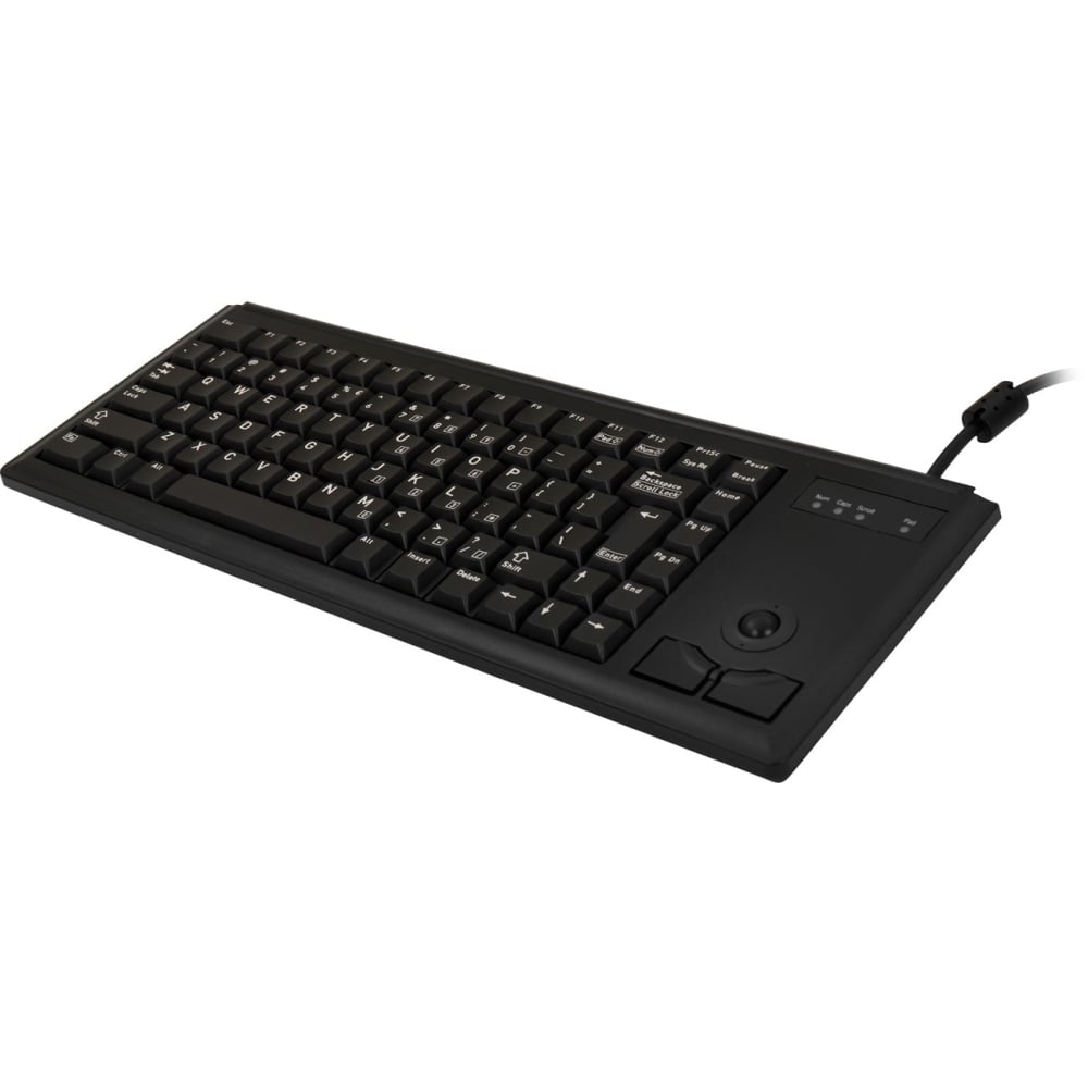 CHERRY Slim Line G84-4420 - Keyboard - PS/2 - US - black MPN:G84-4420LPBEU-2