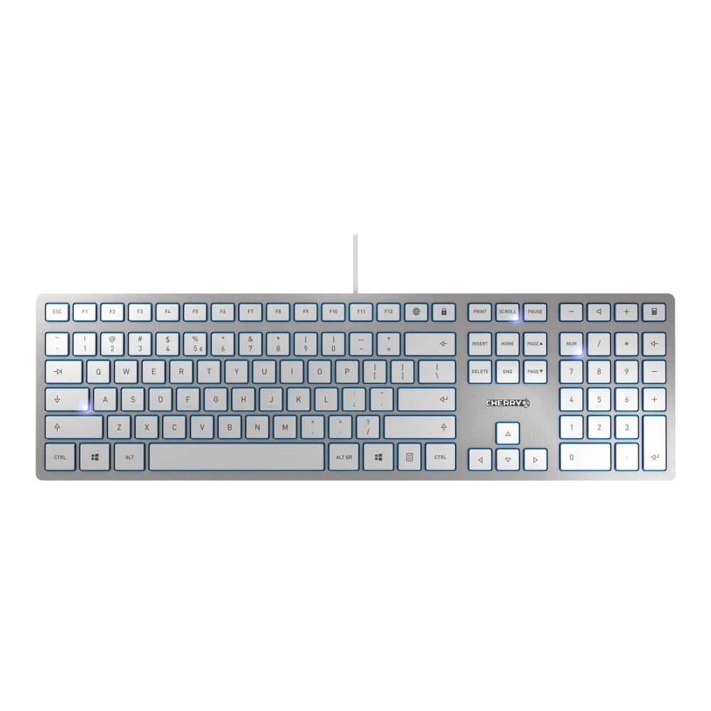 CHERRY KC 6000 SLIM - Keyboard - USB - US - key switch: CHERRY SX - silver MPN:JK-1600EU-1