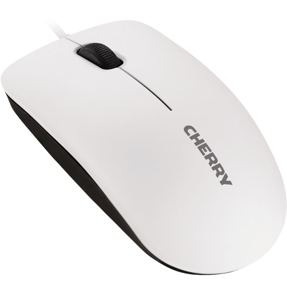 CHERRY MC 1000 Mouse - Optical - Cable - Pale Gray - USB 2.0 - 1200 dpi - Scroll Wheel - 3 Button(s) - Symmetrical MPN:JM-0800-0