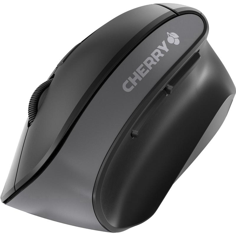 CHERRY Ergonomic Wireless Optical Mouse, 6 Button, Black, MW 4500 MPN:JW-4500