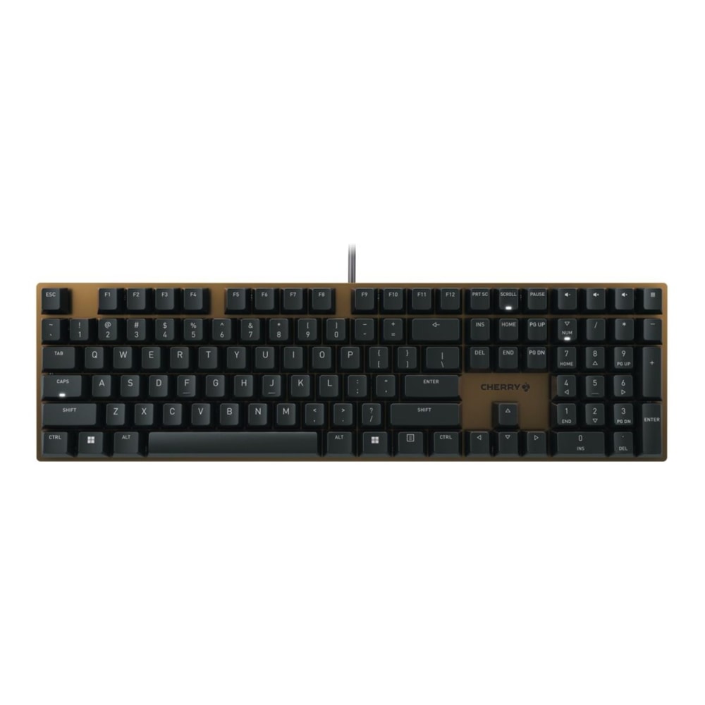 CHERRY KC 200 MX-Wired Keyboard - MX2A SILENT RED - Black/Bronze Housing - Linear feel - G80-3950LHBUS-2 MPN:G80-3950LHBUS-2