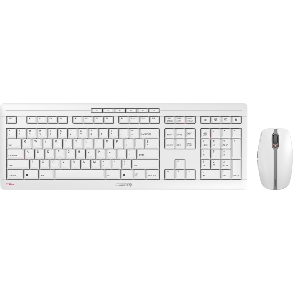 CHERRY STREAM DESKTOP RECHARGE Keyboard & Mouse Wireless Combo, JD8560US0 MPN:JD-8560US-0