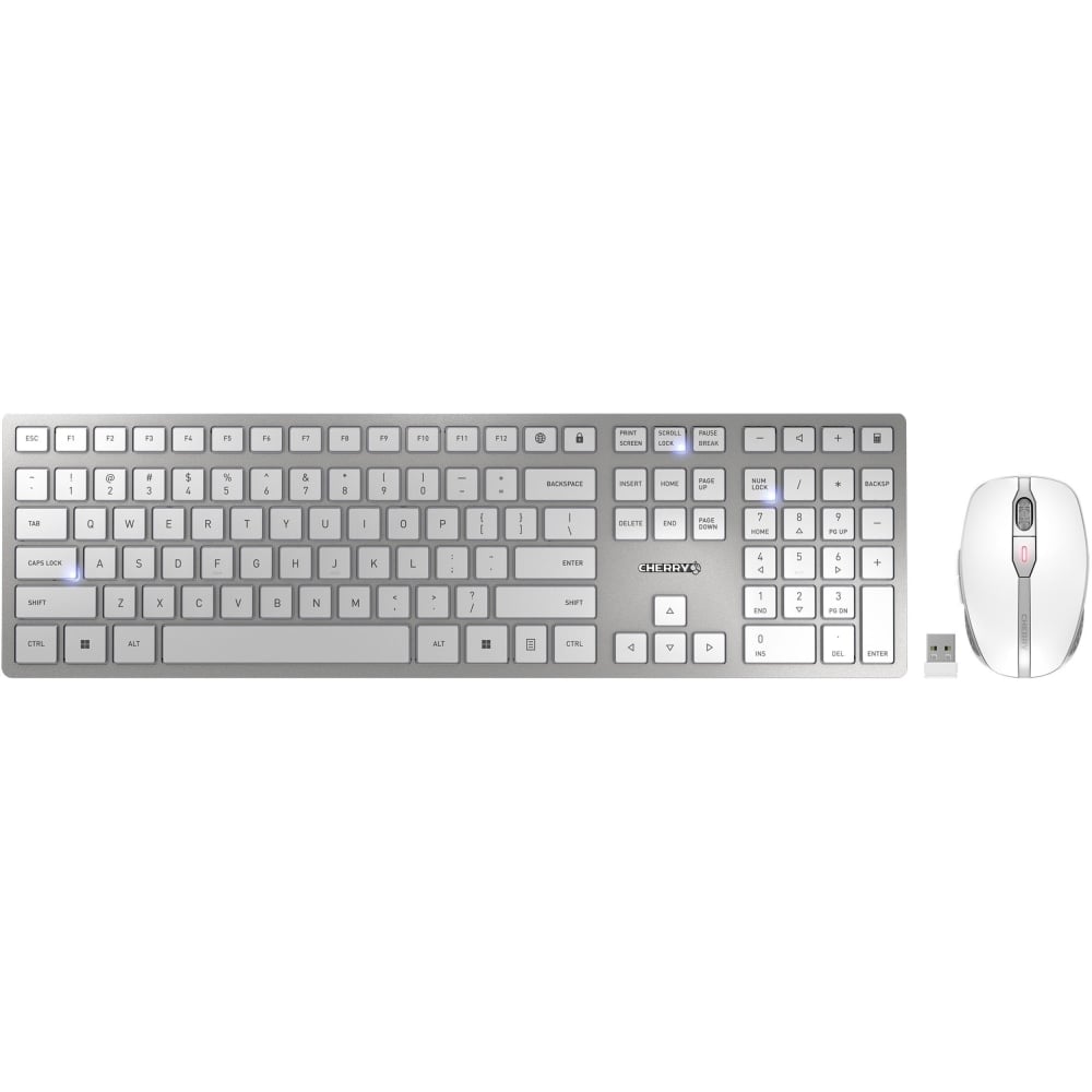 CHERRY DW 9100 SLIM Rechargeable Wireless Keyboard and Mouse, JD9100US1 MPN:JD-9100US-1