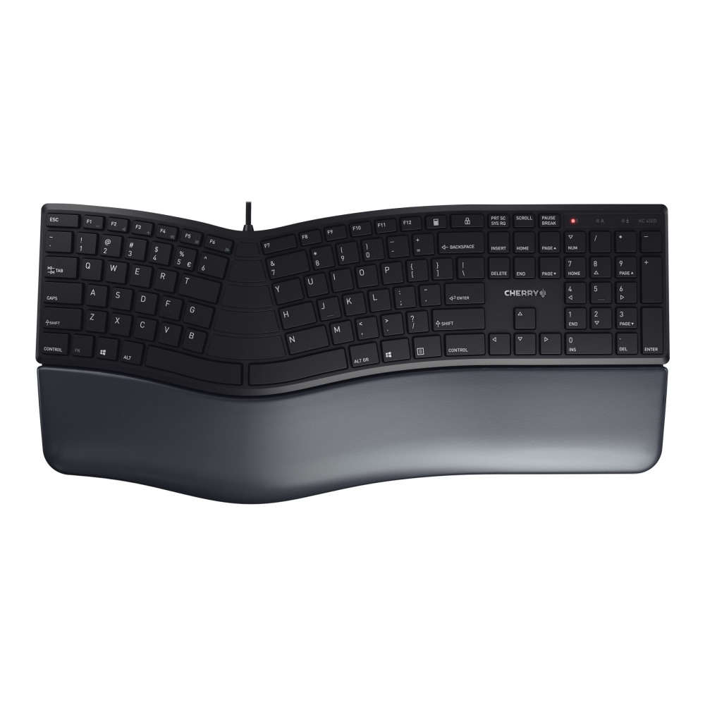 CHERRY KC 4500 ERGO - Keyboard - USB - QWERTY - English - black MPN:JK-4500EU-2