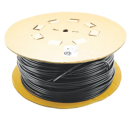 Tubing, 1/4 in Dia, 1000 ft L, Black, Polymer MPN:1063776