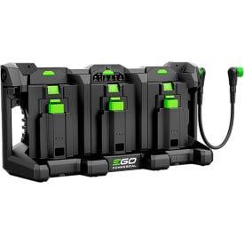 EGO™ PGX™ Commercial Battery Charging 3-Port Dock 56V Black/Green PGX3000D