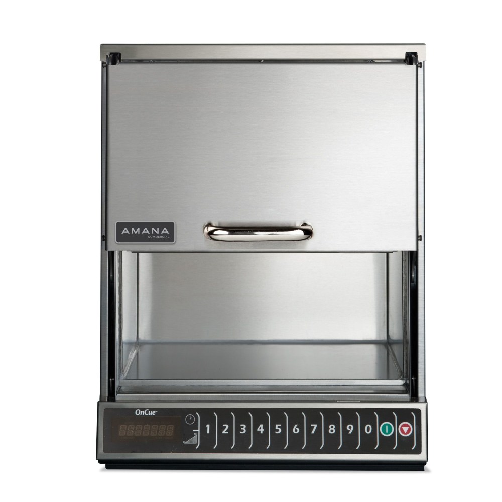 Amana OnCue Series Commercial Microwave, 0.3 Cu. Ft., Silver MPN:AOC24