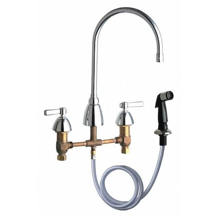Kitchen Sink Faucet W/Spray, Manual, 8