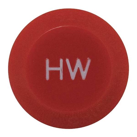 Button, Hot Water, Plastic, For Use With 204-4-Arm Handles MPN:216-128JKNF