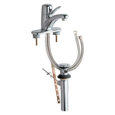Manual Low Arc Bathroom Faucet, 4