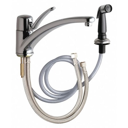 Single Lever Kitchen Faucet, Manual, Single Hole Mount, 1 Hole Commercial MPN:2301-ABCP