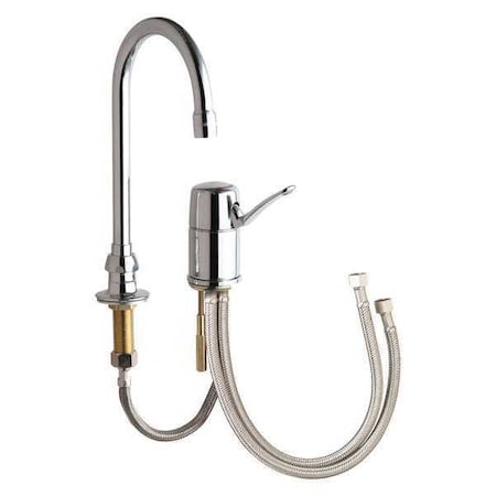 Manual Gooseneck Bathroom Faucet, 6
