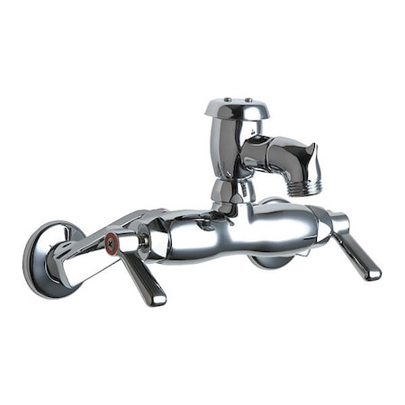 Dual-Handle Hot And Cold Water Sink Faucet, 8-3/8