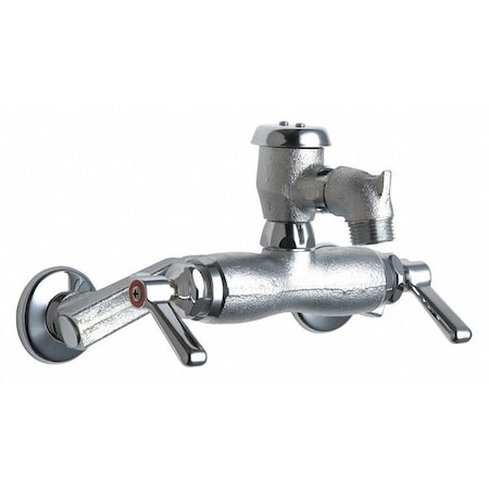 Dual-Handle Hot And Cold Water Sink Faucet, 3-3/8