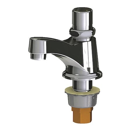 Metering Single Supply Metering Sink Faucet, Single Hole Mount, Chrome plated 1 Hole MPN:333-SLOE12COLDABCP