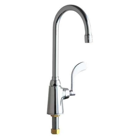 Gooseneck Kitchen Faucet, Manual, Single Hole Only Mount, 1 Hole Commercial MPN:350-317XKABCP