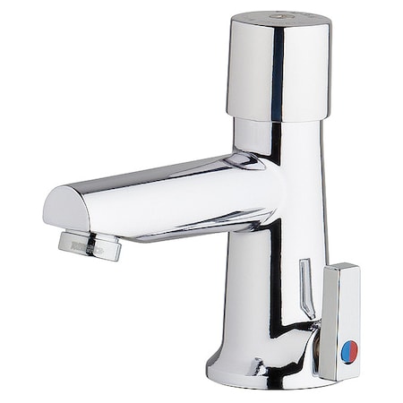 Metering Single Hole Mount, 1 Hole Straight Spout Bathroom Faucet, Chrome plated MPN:3502-E2805ABCP