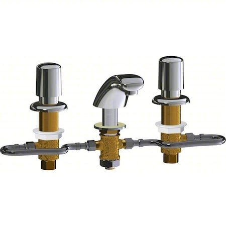 Handle-Operated Faucet, Deck, Manual, Metal MPN:404-HZ765ABCP