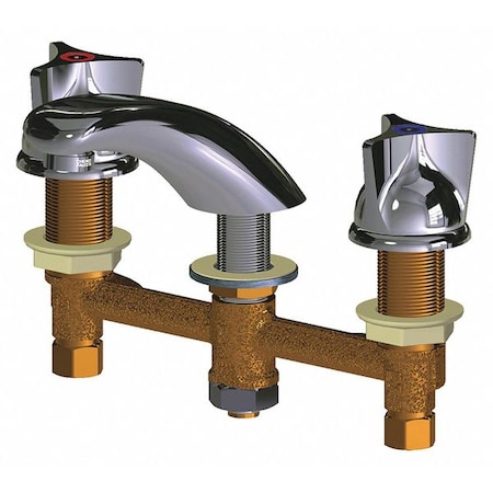 Manual Low Arc Bathroom Faucet, 8
