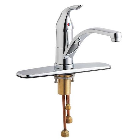 Kitchen Faucet, Manual, Single Hole Only Mount, 1 Hole Commercial MPN:431-ABCP