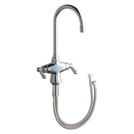 Gooseneck Kitchen Faucet, Manual, Single Hole Mount, 1 Hole Commercial MPN:50-ABCP