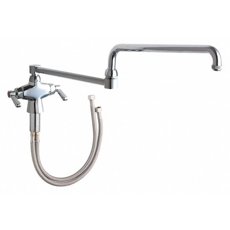 Manual Hot And Cold Water Mixing Sink Faucet, Single Hole Mount, Chrome plated 1 Hole MPN:50-DJ26ABCP