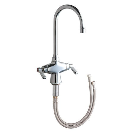 Manual Hot And Cold Water Mixing Sink Faucet, Single Hole Mount, Chrome 1 Hole MPN:50-E2805-5ABCP