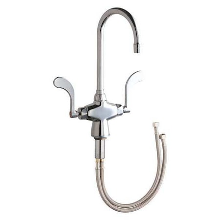 Manual Hot And Cold Water Mixing Sink Faucet, Single Hole Mount, Chrome 1 Hole MPN:50-E35-317XKABCP