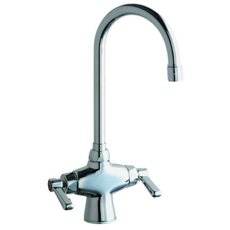 Gooseneck Bar Faucet, Manual, Single Hole Mount, 1 Hole MPN:50-E35-XKABCP