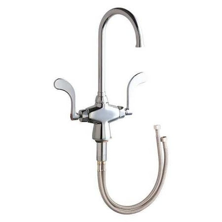 Manual Hot And Cold Water Mixing Sink Faucet, Single Hole Mount, Chrome plated 1 Hole MPN:50-GN2FC317XKABCP