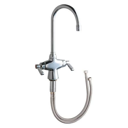 Gooseneck Kitchen Faucet, Manual, Single Hole Mount, 1 Hole Commercial MPN:50-XKABCP