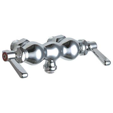 Dual-Handle Hot And Cold Water Sink Faucet, 3-3/8