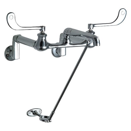 Dual-Handle Hot And Cold Water Sink Faucet, 8