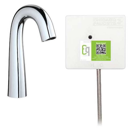 Electronic Sensor Single Hole Mount, 1 Hole Mid Arc Bathroom Faucet, Chrome plated MPN:EQ-C11A-11ABCP