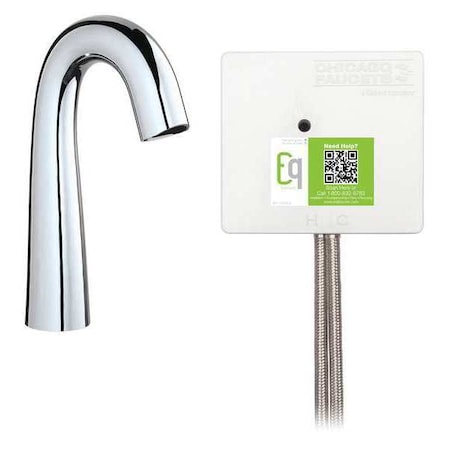 Electronic Sensor Single Hole Mount, 1 Hole Mid Arc Bathroom Faucet, Chrome plated MPN:EQ-C11A-13ABCP