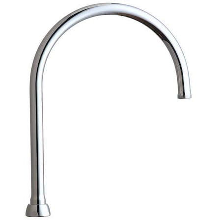 Spout, Brass, Fits Chicago Faucets, 8 in MPN:GN8AJKABCP