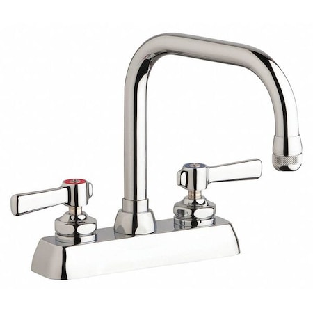 Dual-Handle Hot And Cold Water Washboard Sink Faucet, 4'' Mount, Chrome plated MPN:W4D-DB6AE1-369ABCP