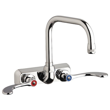 Dual-Handle Hot And Cold Water Washboard Sink Faucet, 4'' Mount, Chrome plated MPN:W4W-DB6AE1-317ABCP