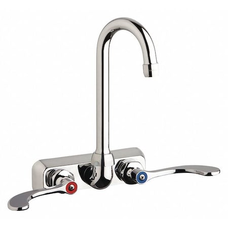Manual Workboard Faucet, 4In Wall, 4