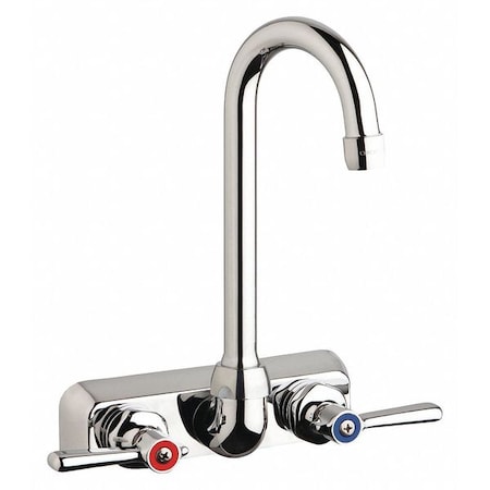 Manual Workboard Faucet, 4In Wall, 4