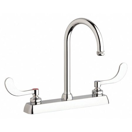 Dual-Handle Hot And Cold Water Washboard Sink Faucet, 8