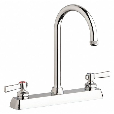 Dual-Handle Hot And Cold Water Washboard Sink Faucet, 8