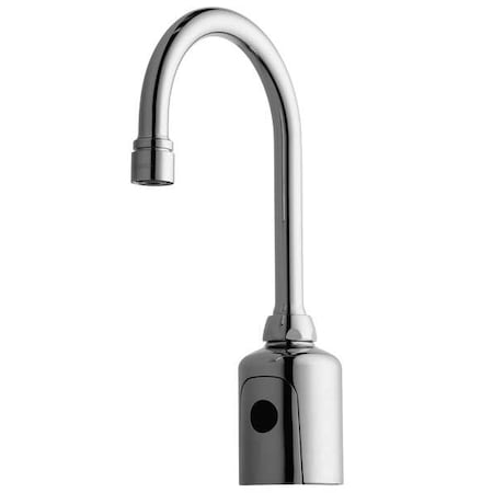 Sensor Single Hole Mount, 1 Hole Gooseneck Bathroom Faucet, Polished chrome MPN:WWG116.113.AB.1T