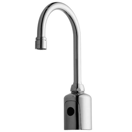 Sensor Single Hole Mount, 1 Hole Gooseneck Bathroom Faucet, Polished chrome MPN:WWG116.203.AB.1T
